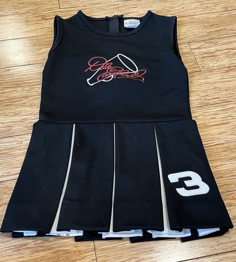 Vintage Dale Earnhardt #3 Cheerleader Dress Sports Image Size 7 NASCAR 1990s USA